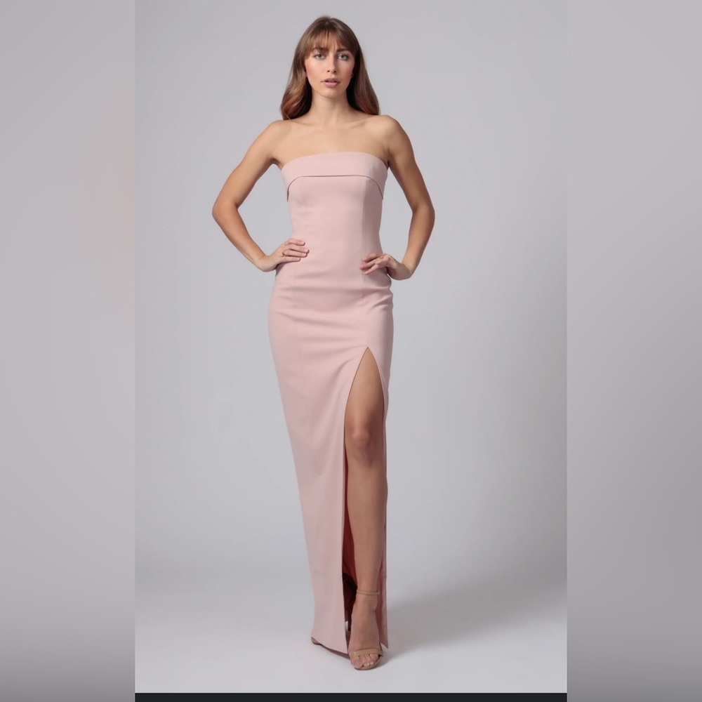 Jay Godfrey RAVEN STRAPLESS GOWN Color Blush